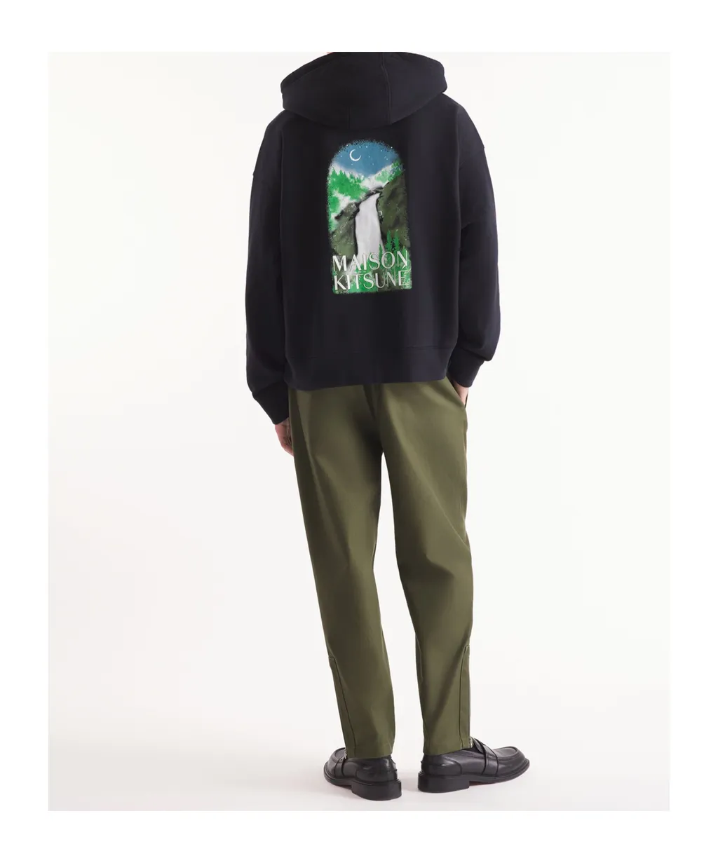 Graphic Printed Drawstring Hoodie