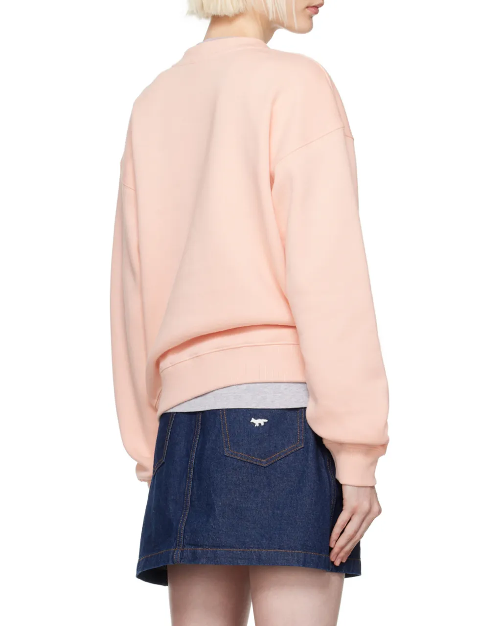 Bold Fox Head Patch Crewneck Sweatshirt