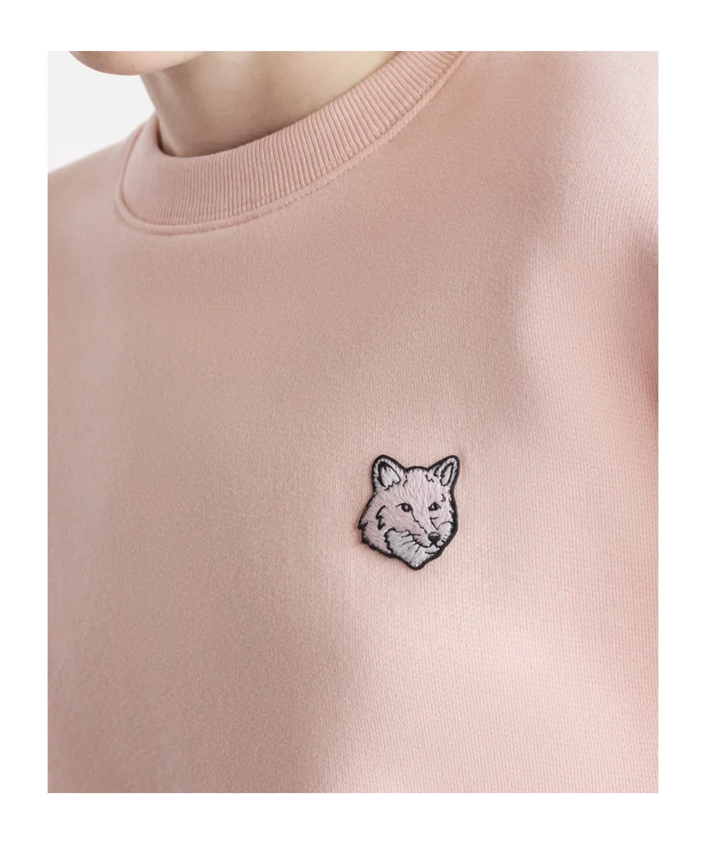 Bold Fox Head Patch Crewneck Sweatshirt