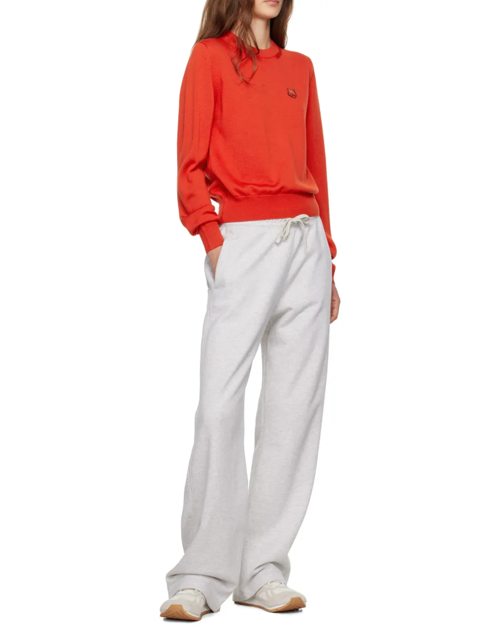 Fox Head Patch Knitted Jumper