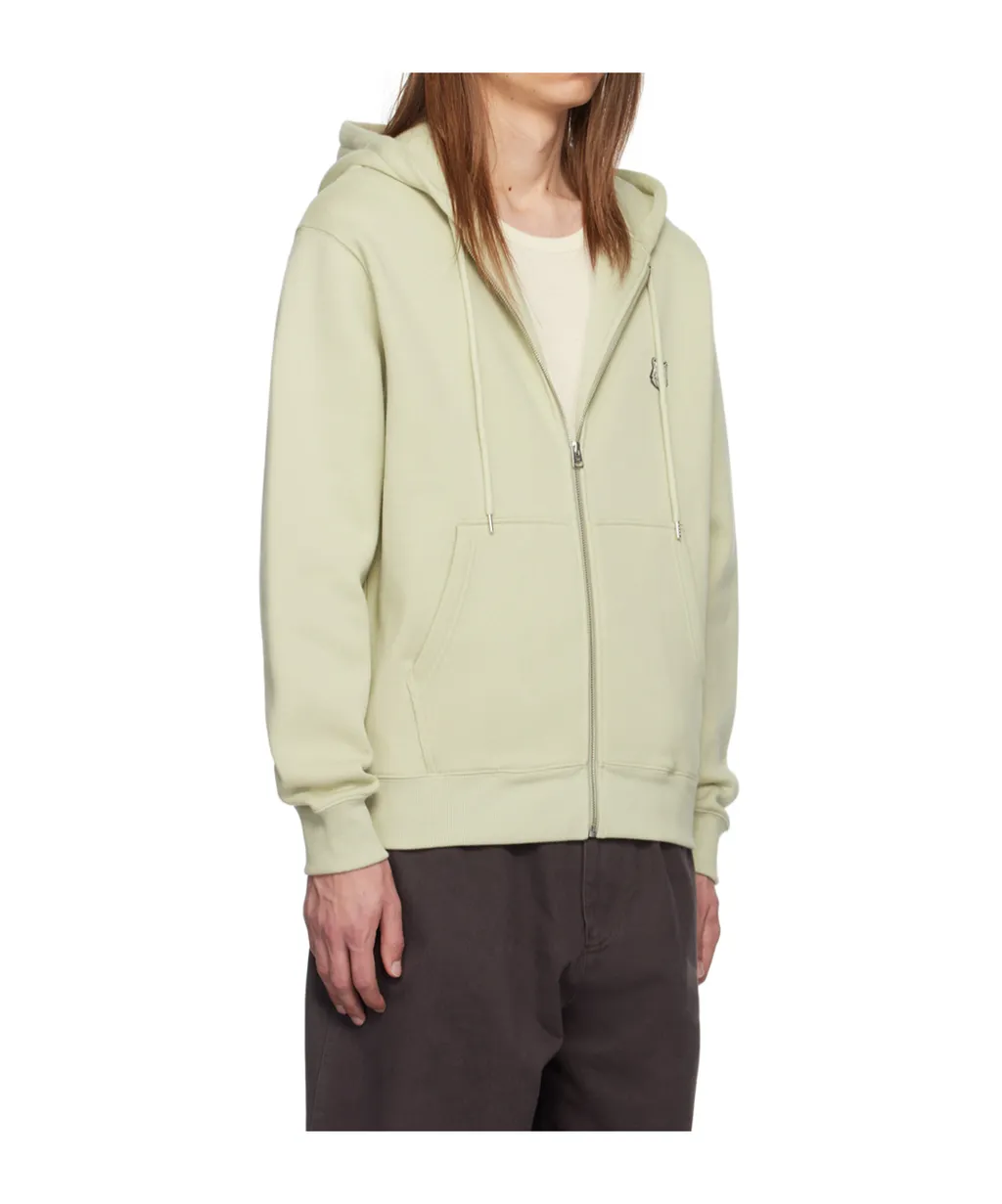 Zippered Hooded Sweatshirt