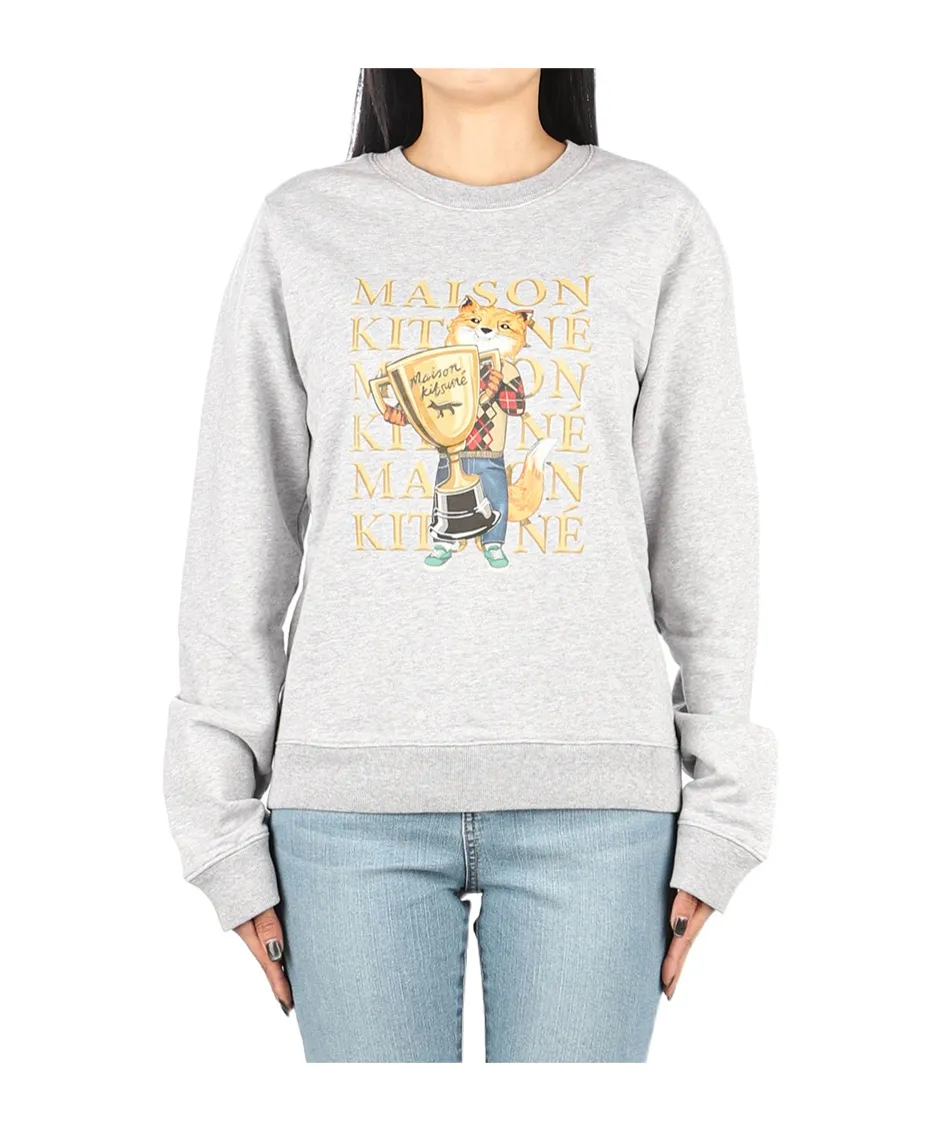 Fox Graphic Crewneck Sweatshirt