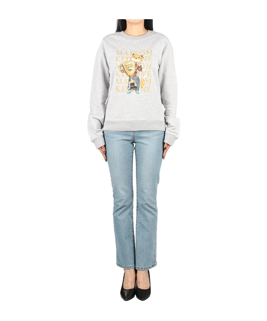 Fox Graphic Crewneck Sweatshirt