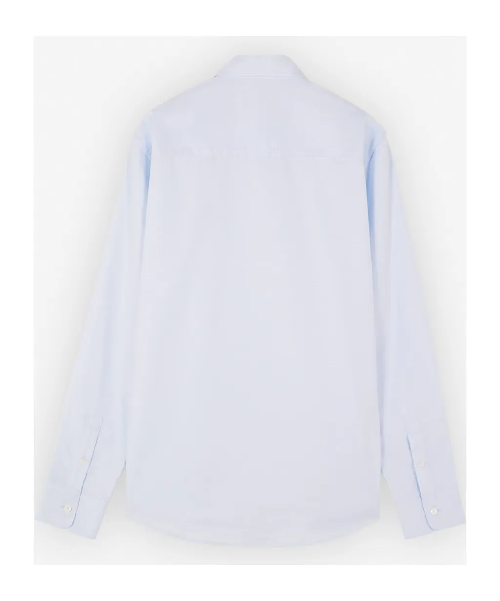Fox Head Embroidered Long Sleeved Shirt