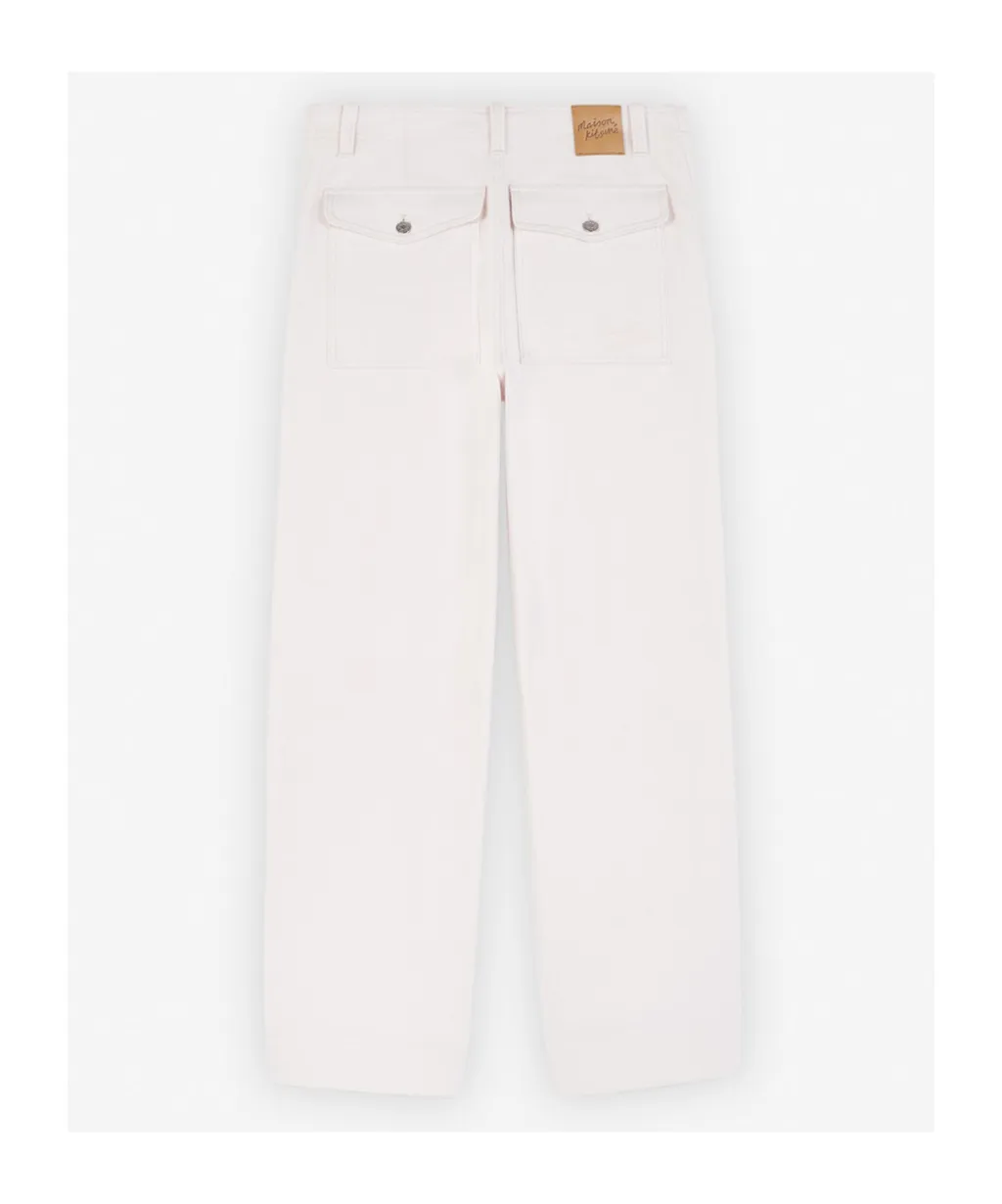 Logo Patch Straight-Leg Jeans