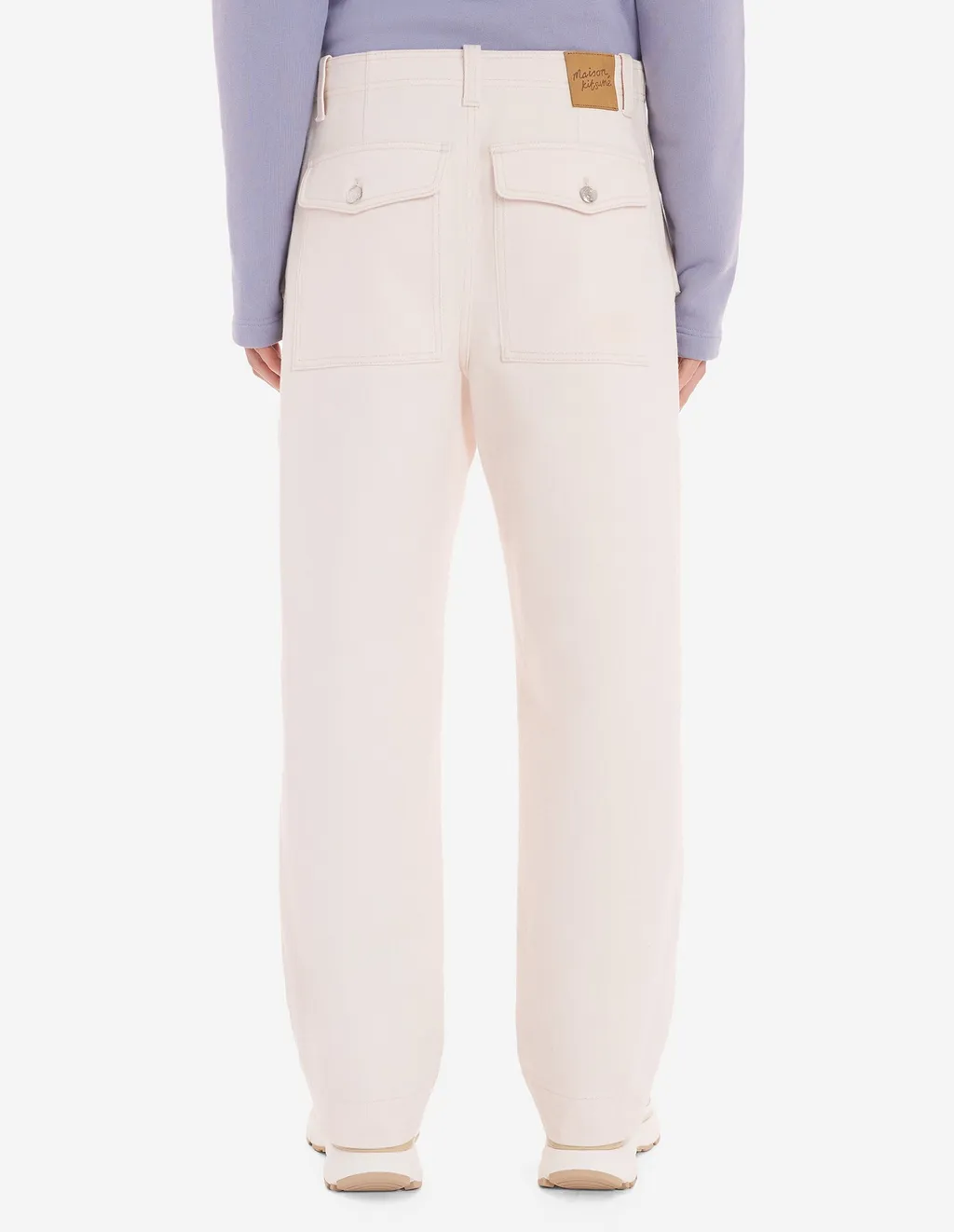 Logo Patch Straight-Leg Jeans