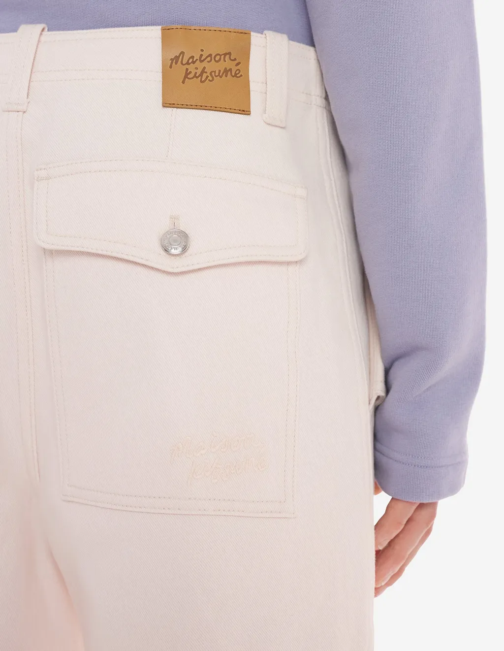 Logo Patch Straight-Leg Jeans