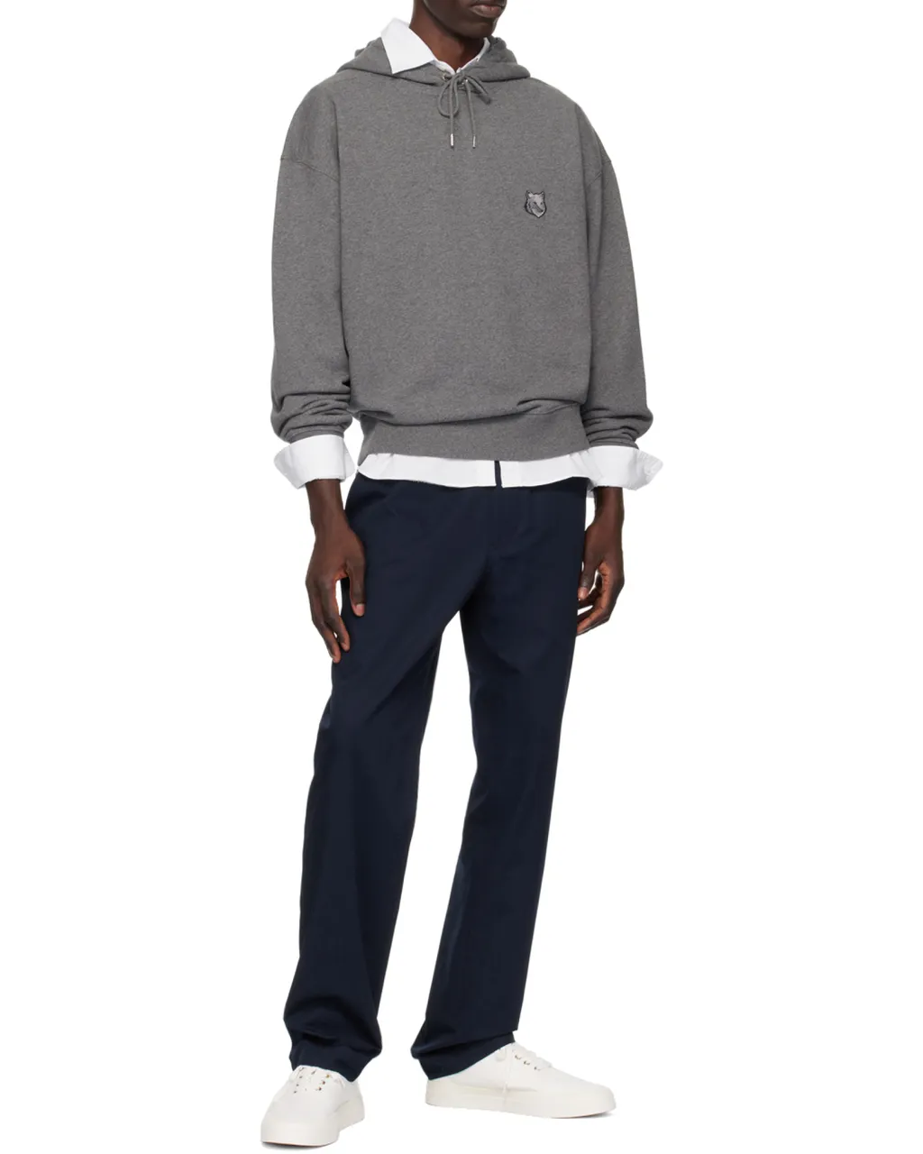 Bold Fox Head Patch Oversize Hoodie
