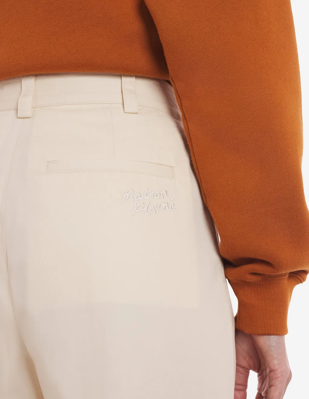 Logo Embroidered Wide-Leg Trousers