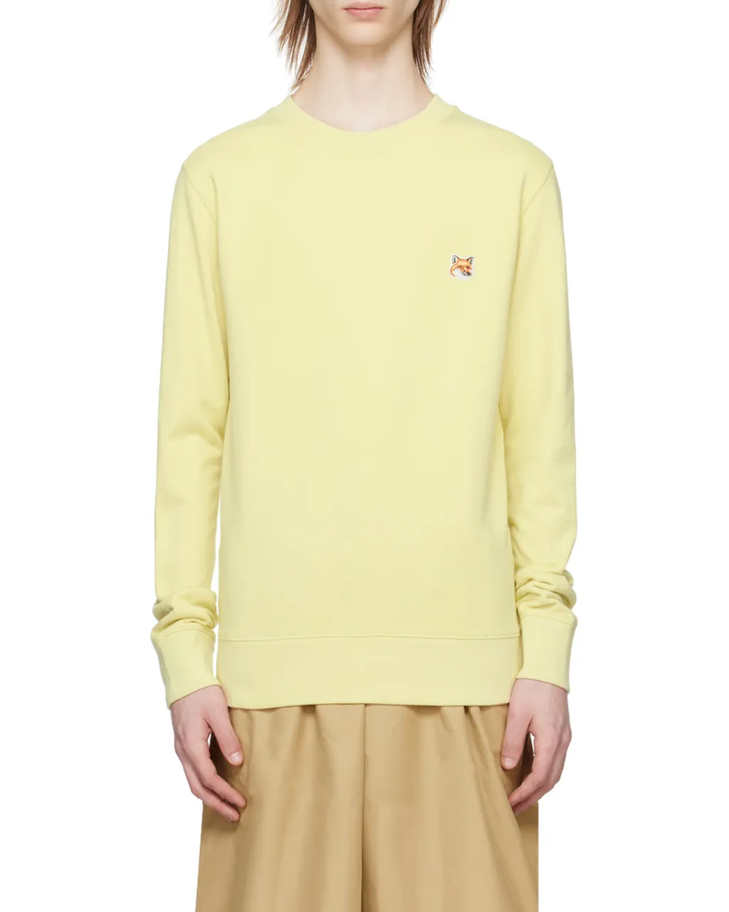 Fox-Patch Cotton Sweatshirt