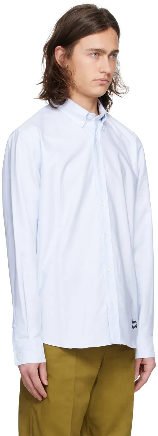 Logo Embroidered Long-Sleeved Shirt