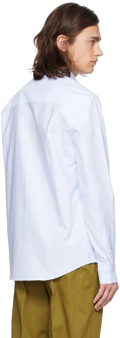 Logo Embroidered Long-Sleeved Shirt