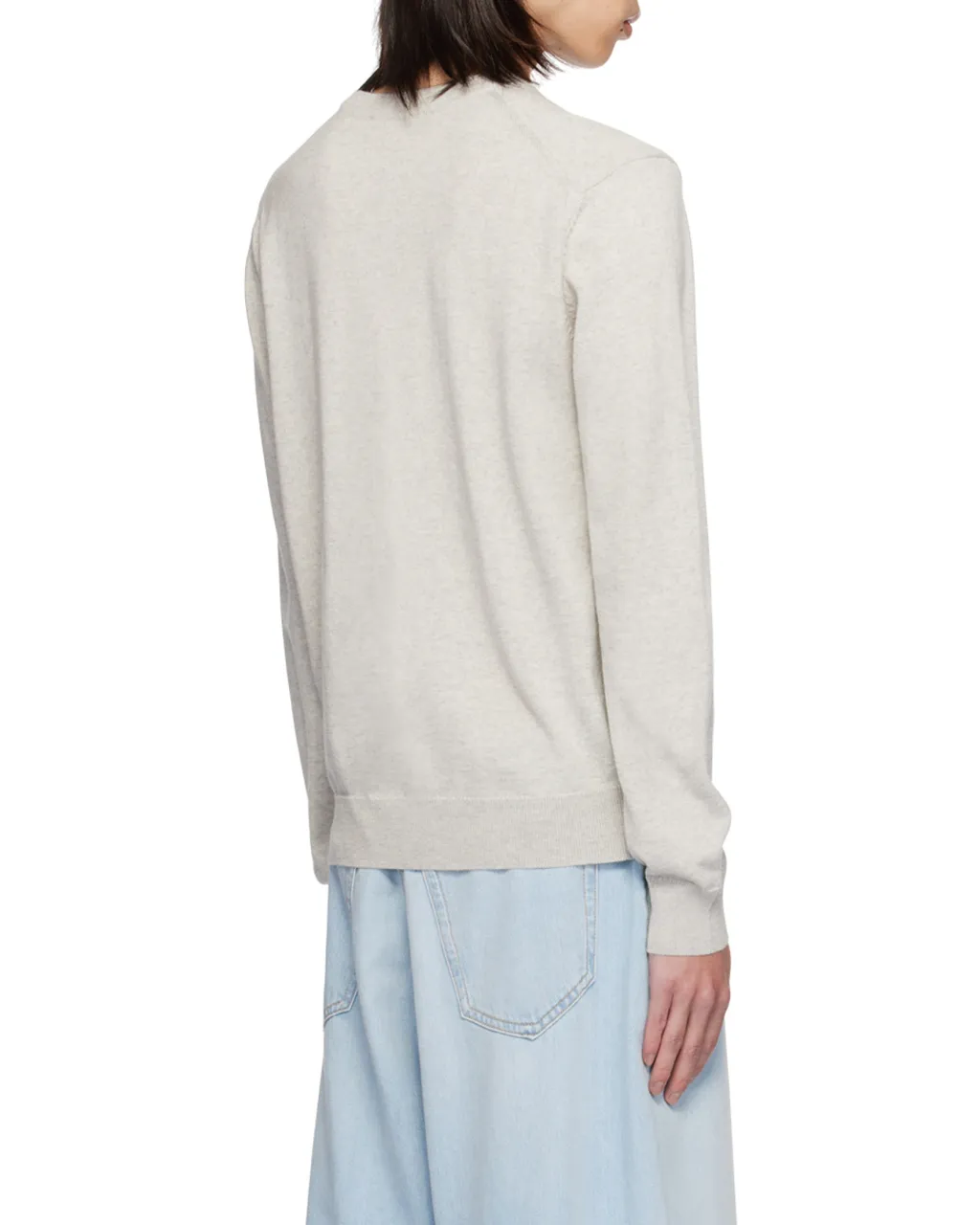 Bold Fox Head Patch Knitted Jumper