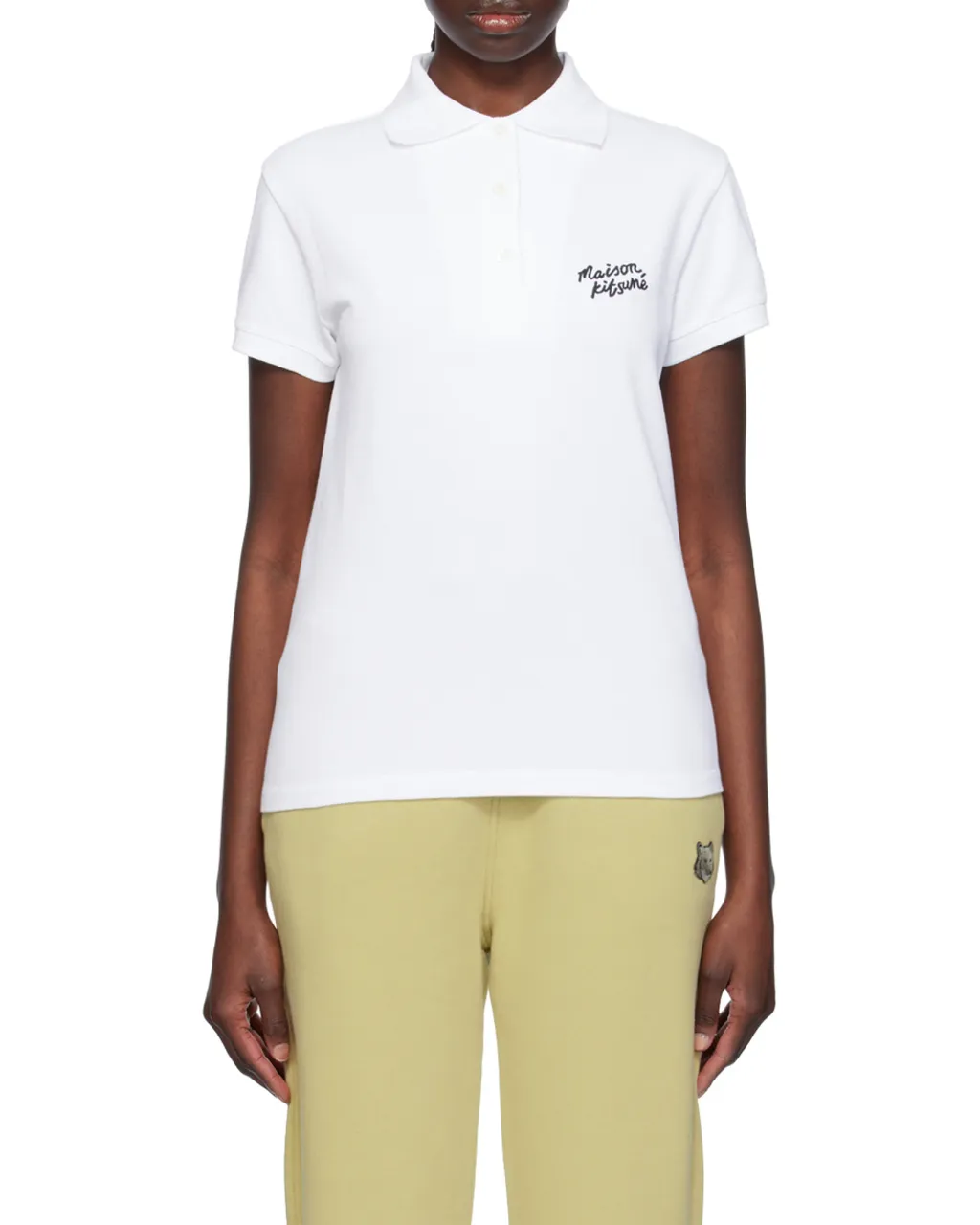 Handwriting Short Sleeved Polo Shirt