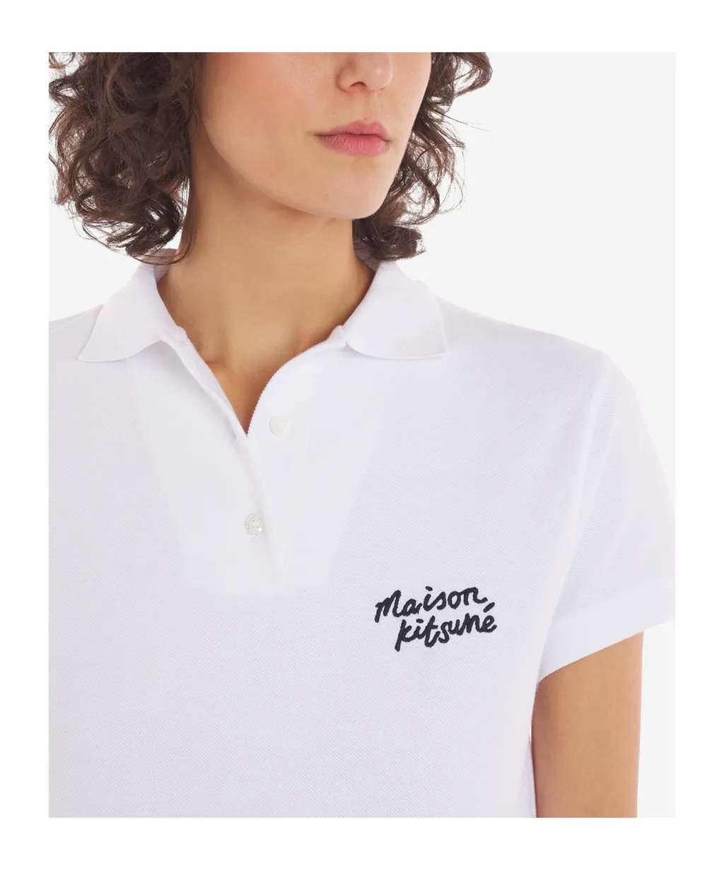 Handwriting Short Sleeved Polo Shirt