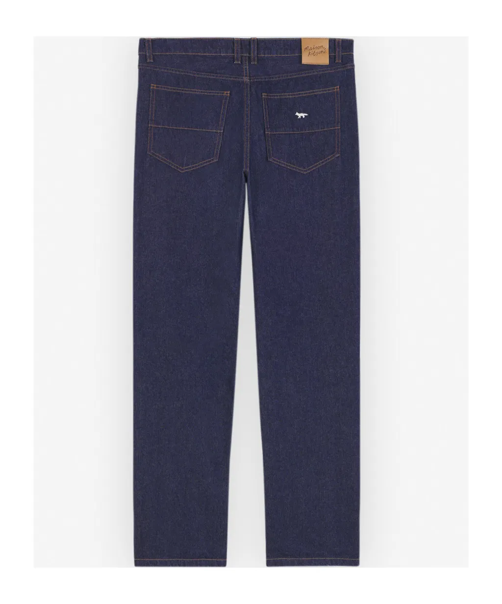 Mid-Waisted Straight-Leg Jeans