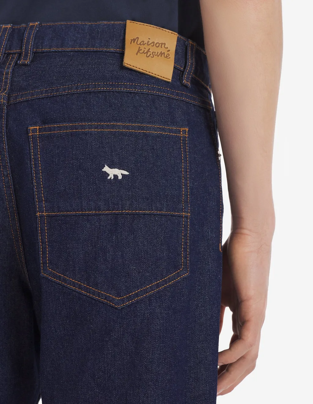 Mid-Waisted Straight-Leg Jeans