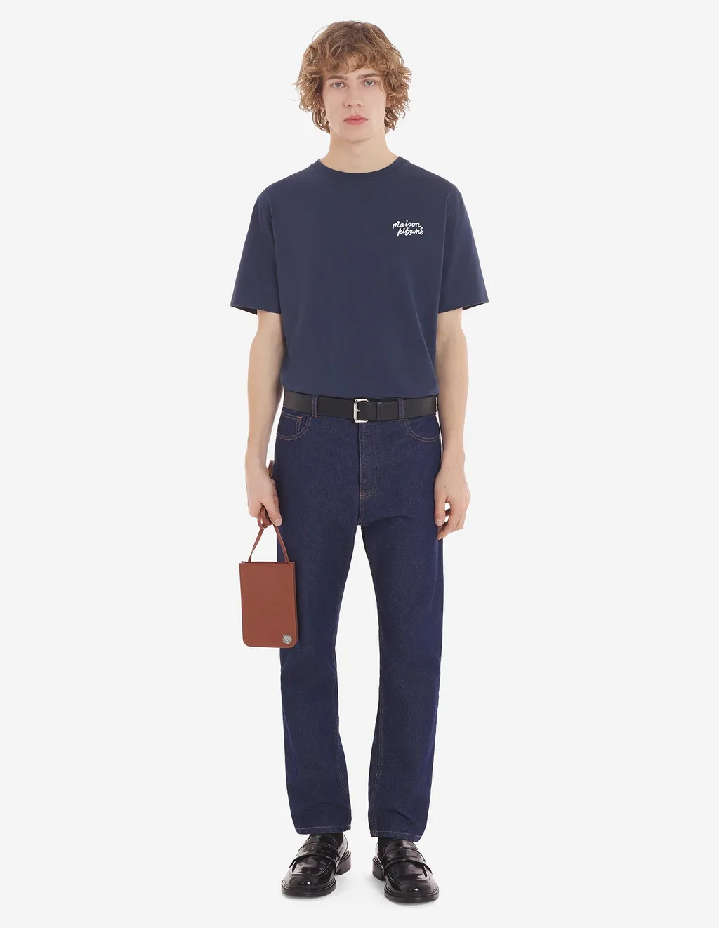 Mid-Waisted Straight-Leg Jeans