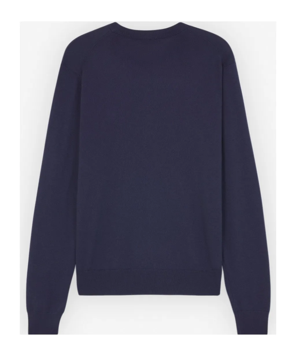 Bold Fox Head Patch Knitted Jumper
