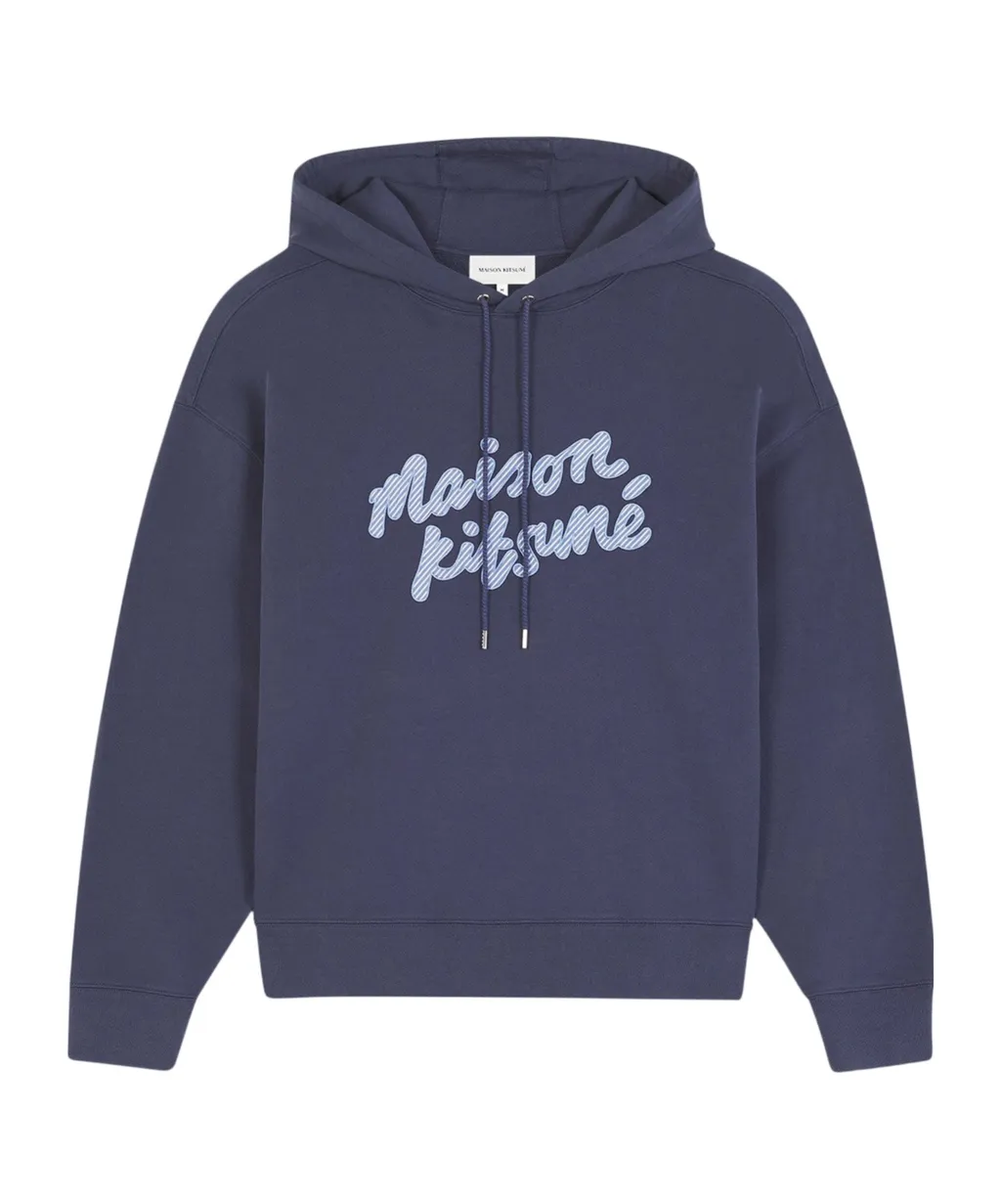 Logo Patch Drawstring Hoodie
