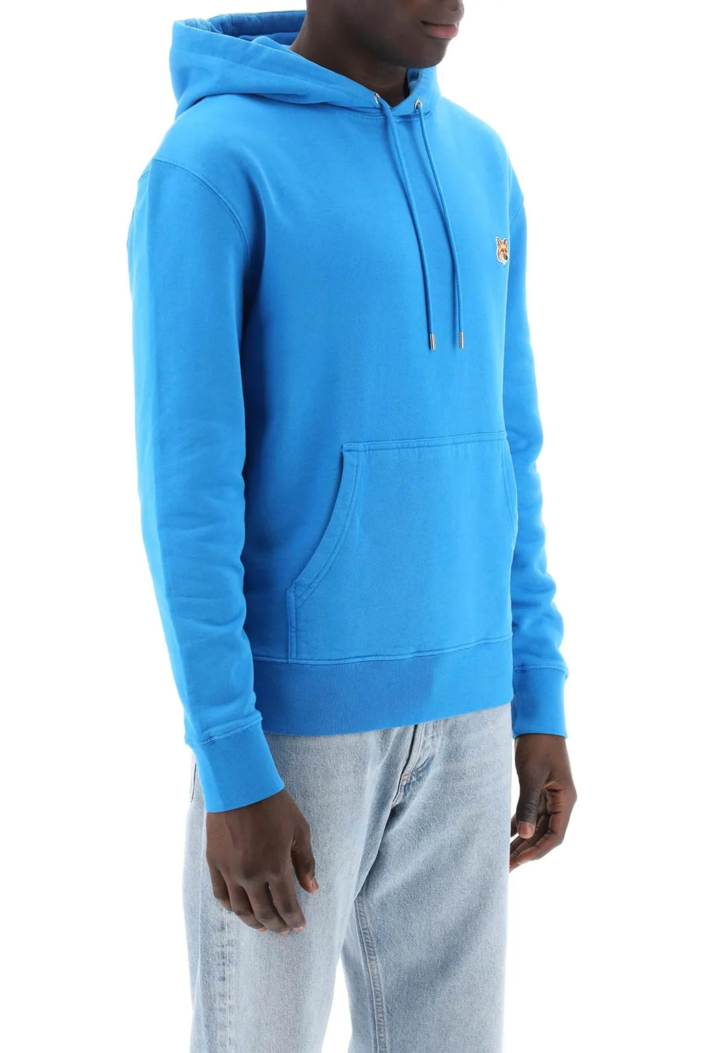 Fox Head Patch Drawstring Hoodie