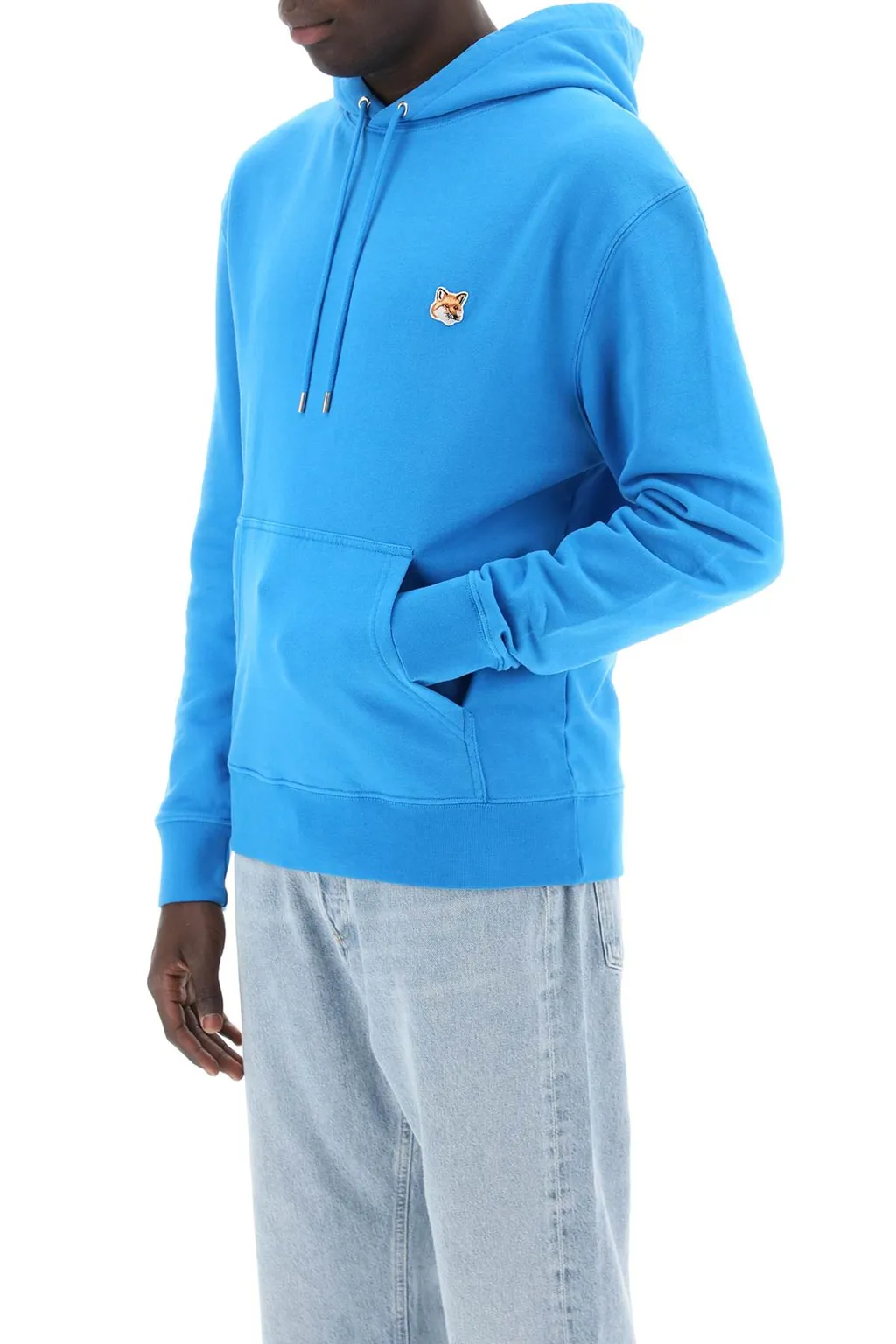 Fox Head Patch Drawstring Hoodie
