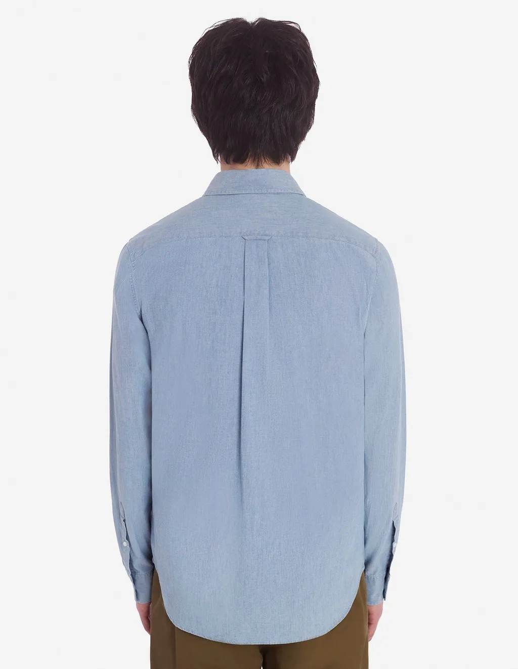 Fox Head Patch Denim Shirt