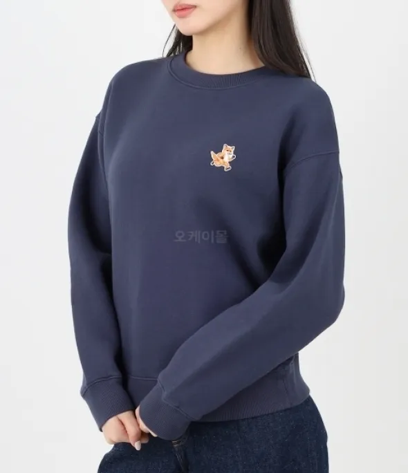 Fox-Motif Cotton Sweatshirt