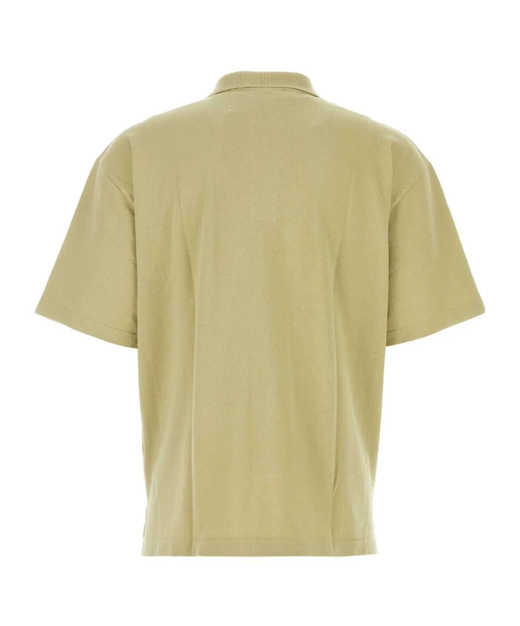 Bold Fox Head Patch Oversized Polo Shirt