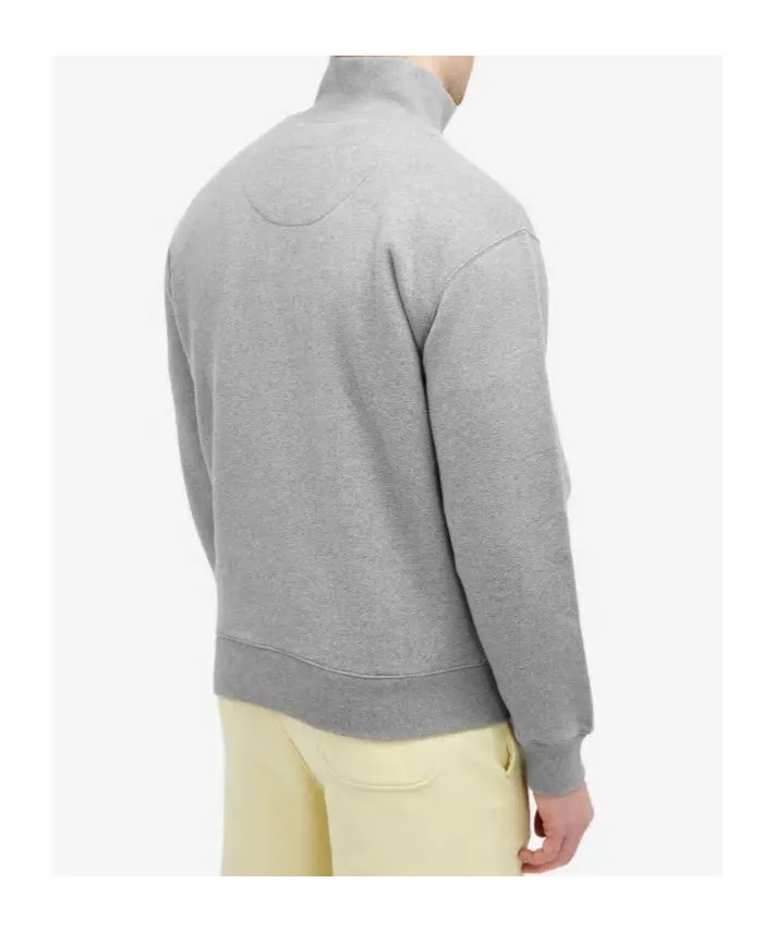 Bold Fox Head Patch Half Zip Sweatshirt