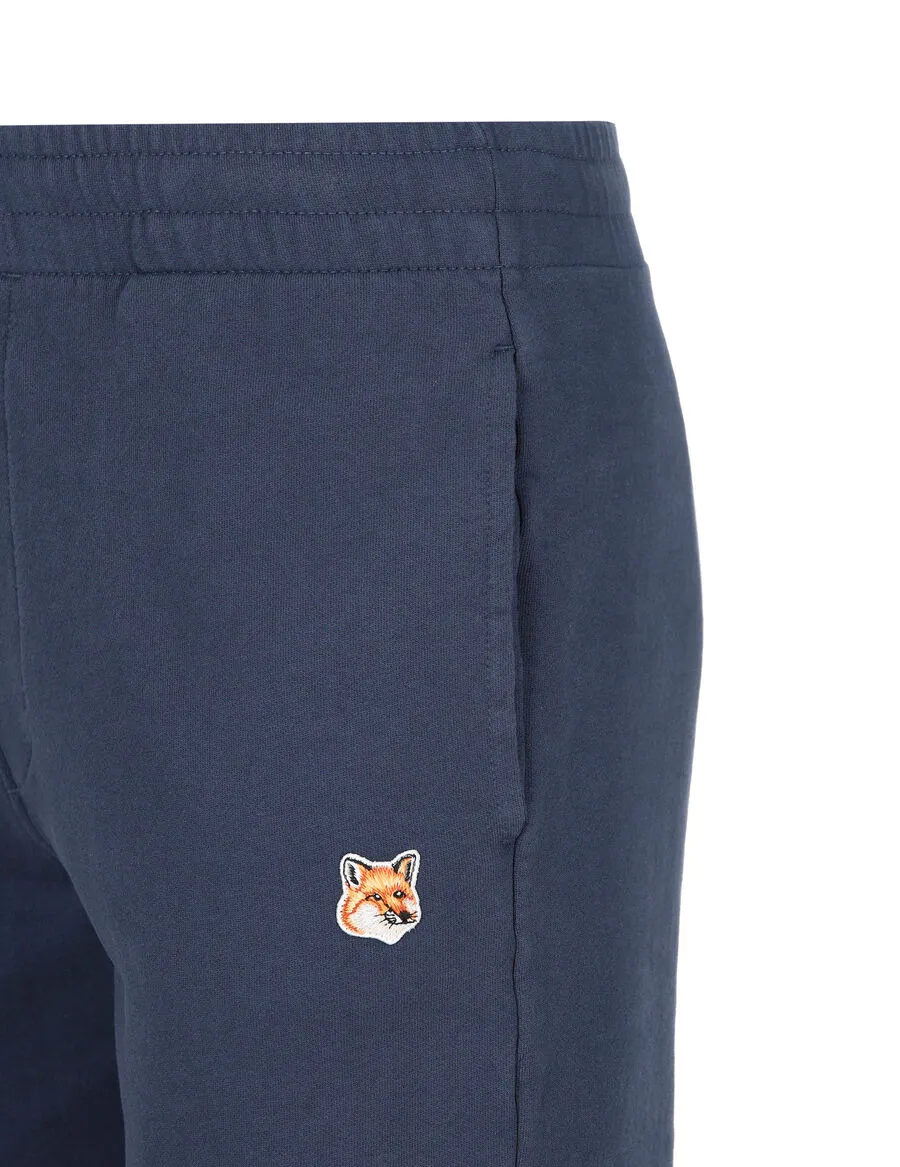 Fox Head Patch Elastic Waist Jogging Pants