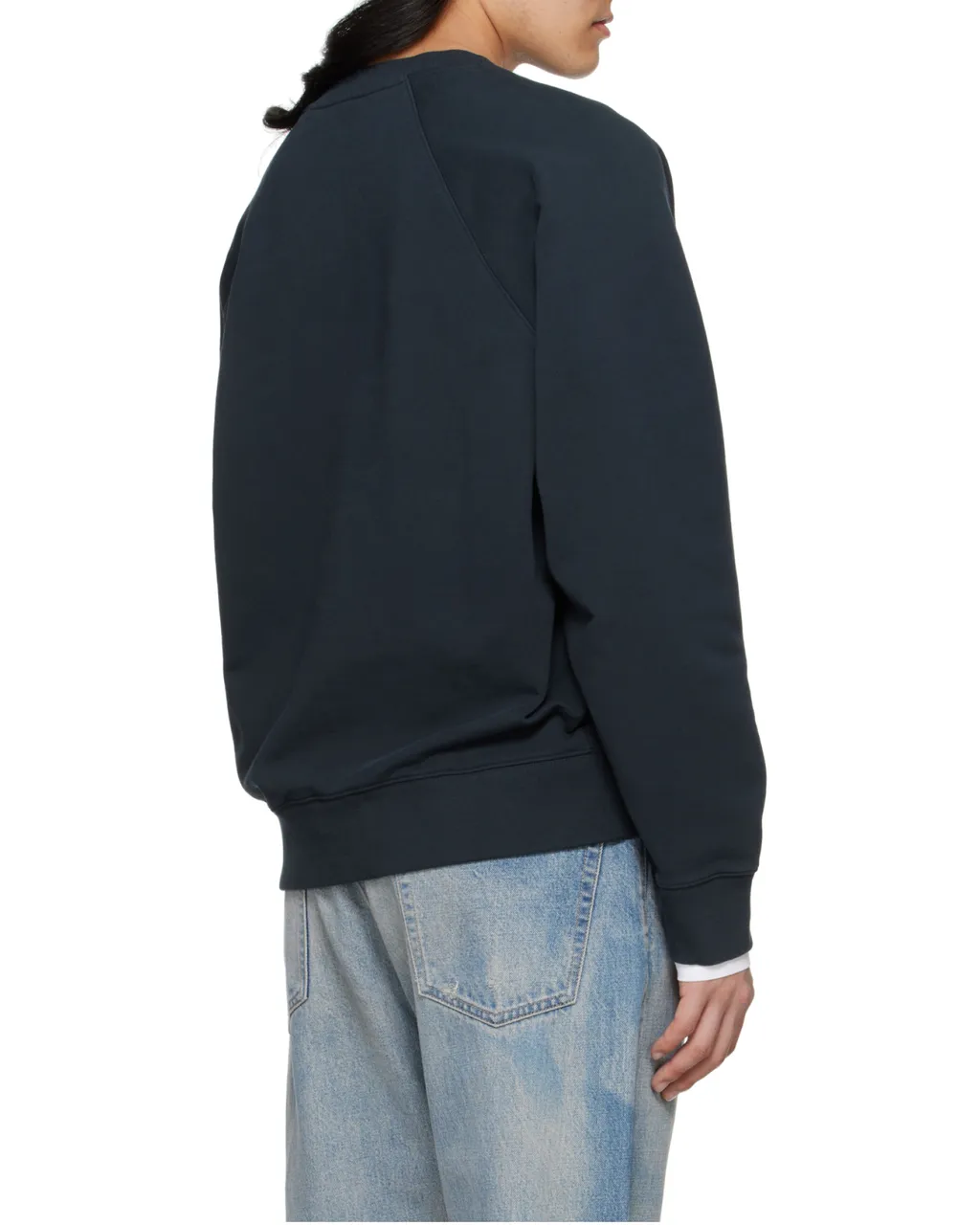 Bold Fox Head Patch Oversized Sweatshirt