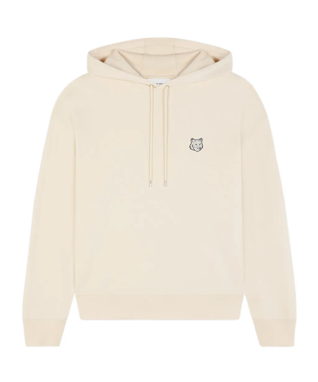 Fox Head Patch Drawstring Hoodie