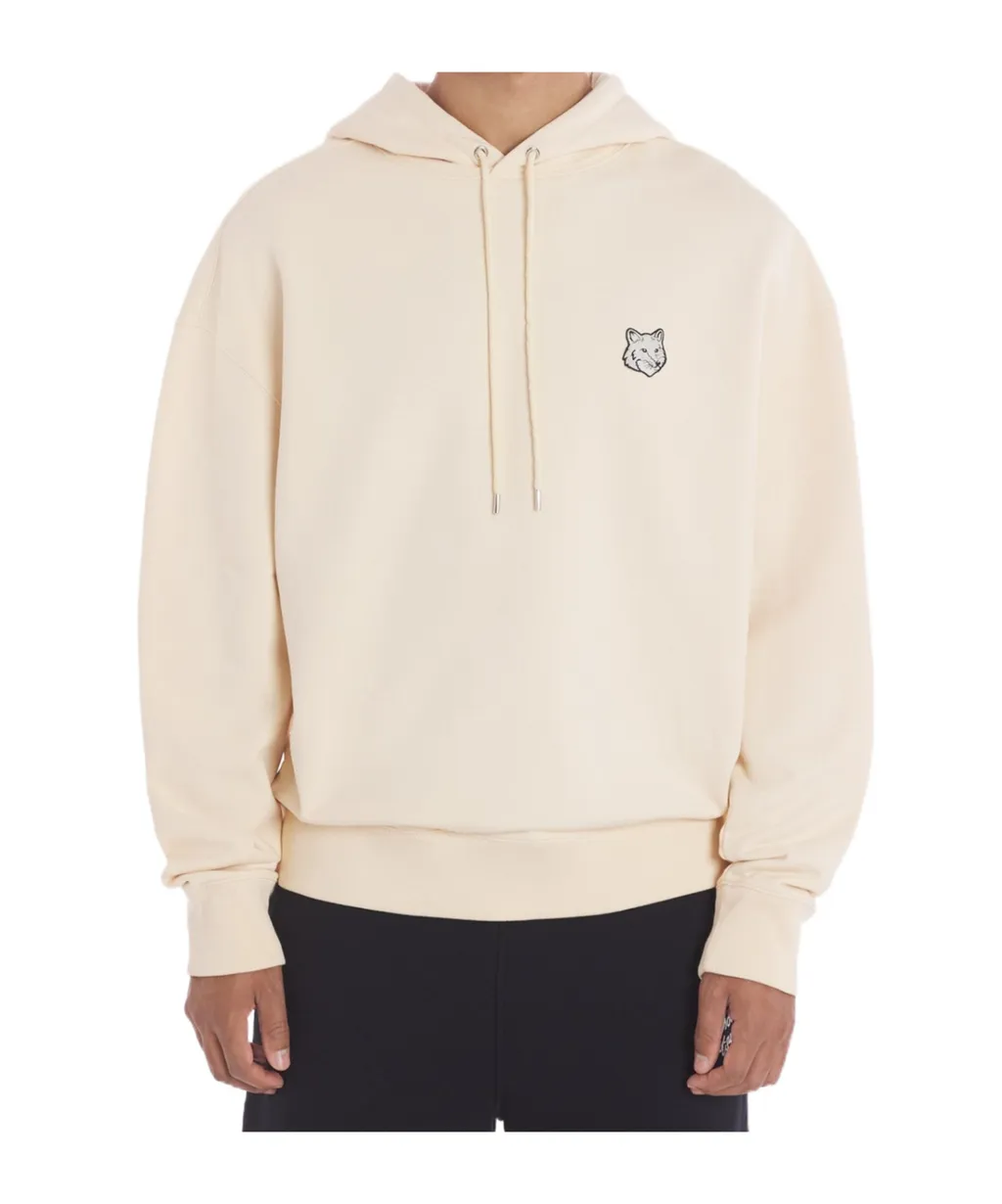 Fox Head Patch Drawstring Hoodie