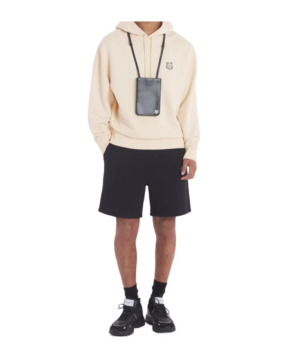 Fox Head Patch Drawstring Hoodie