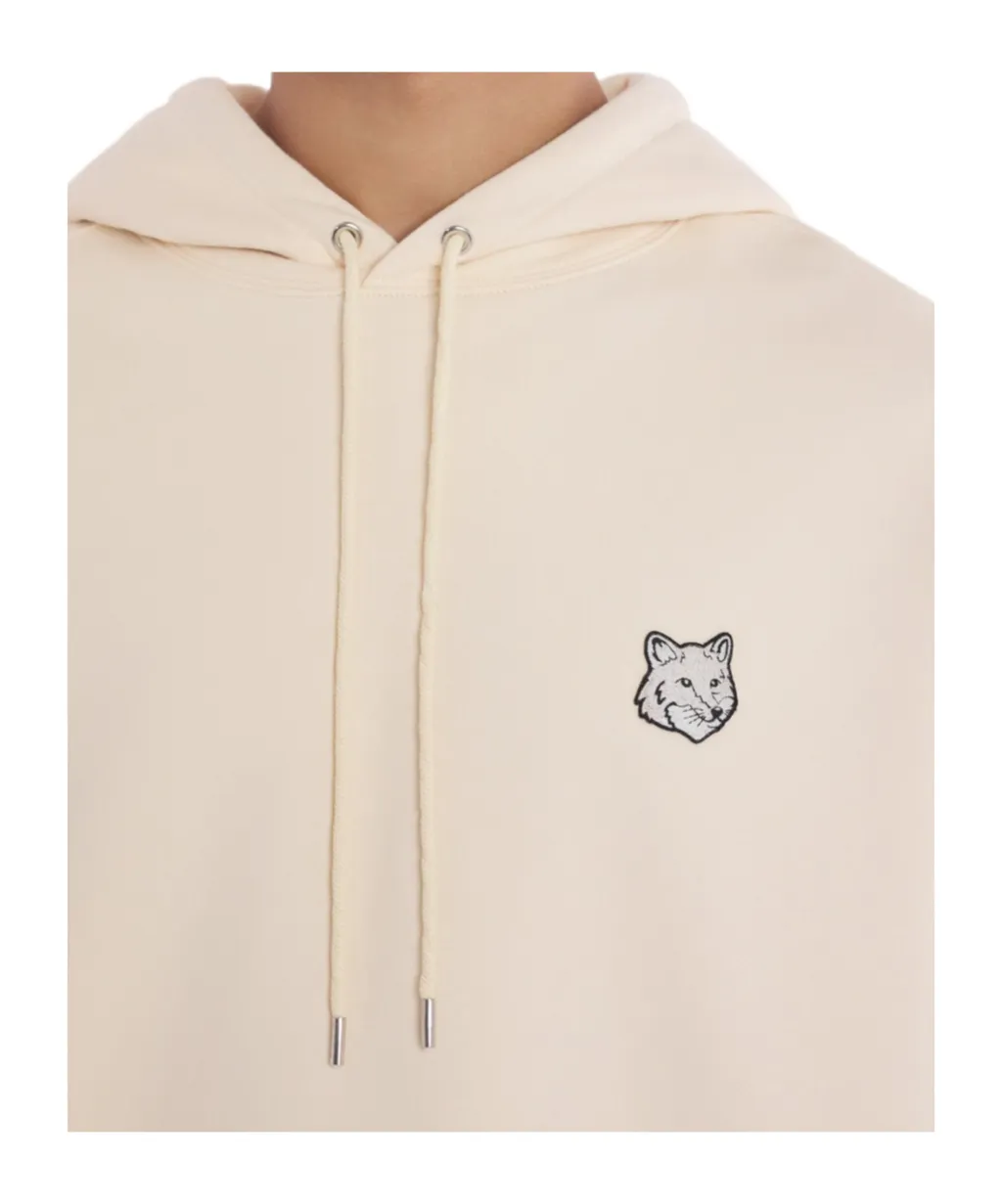 Fox Head Patch Drawstring Hoodie