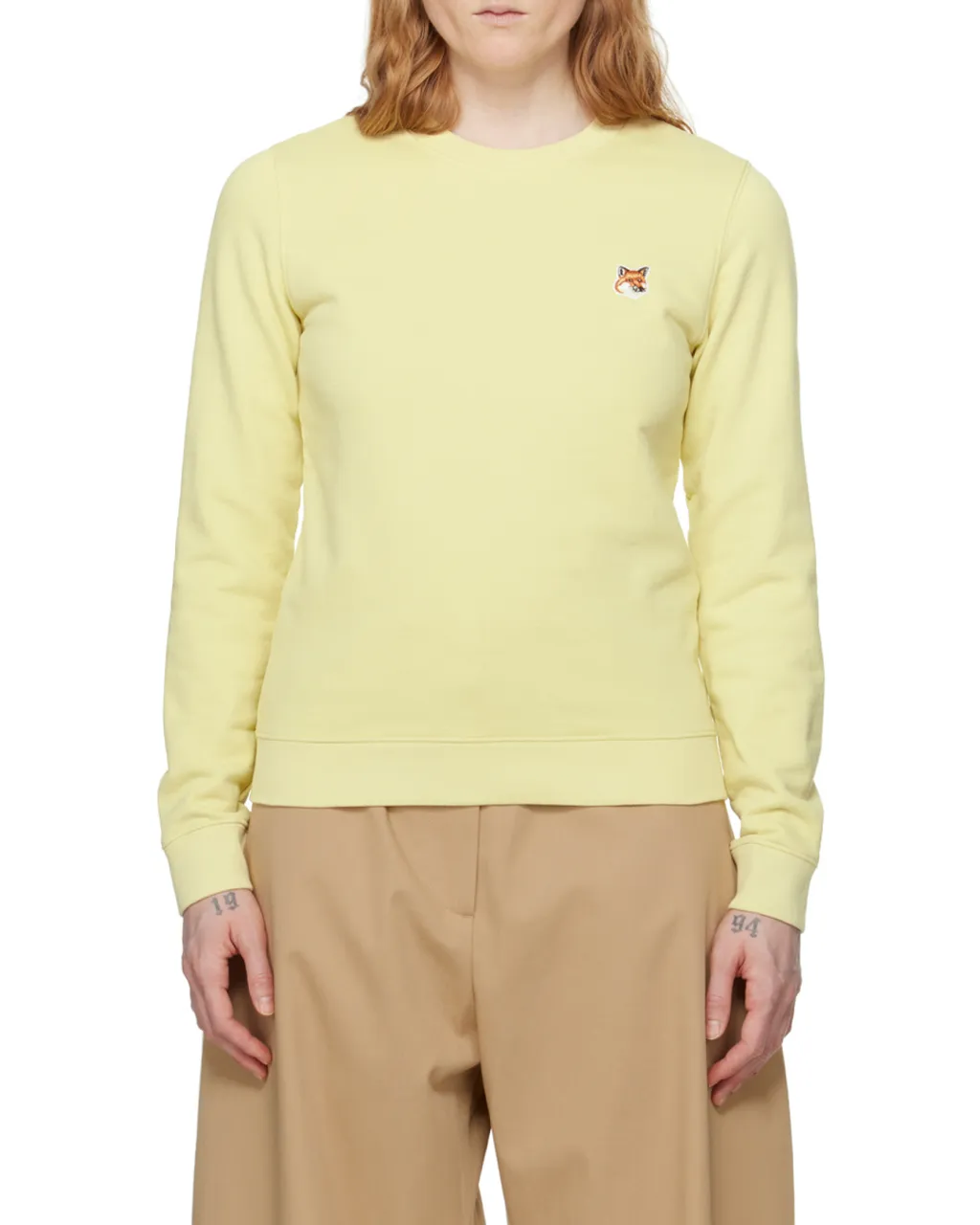Fox Head Patch Crewneck Sweatshirt