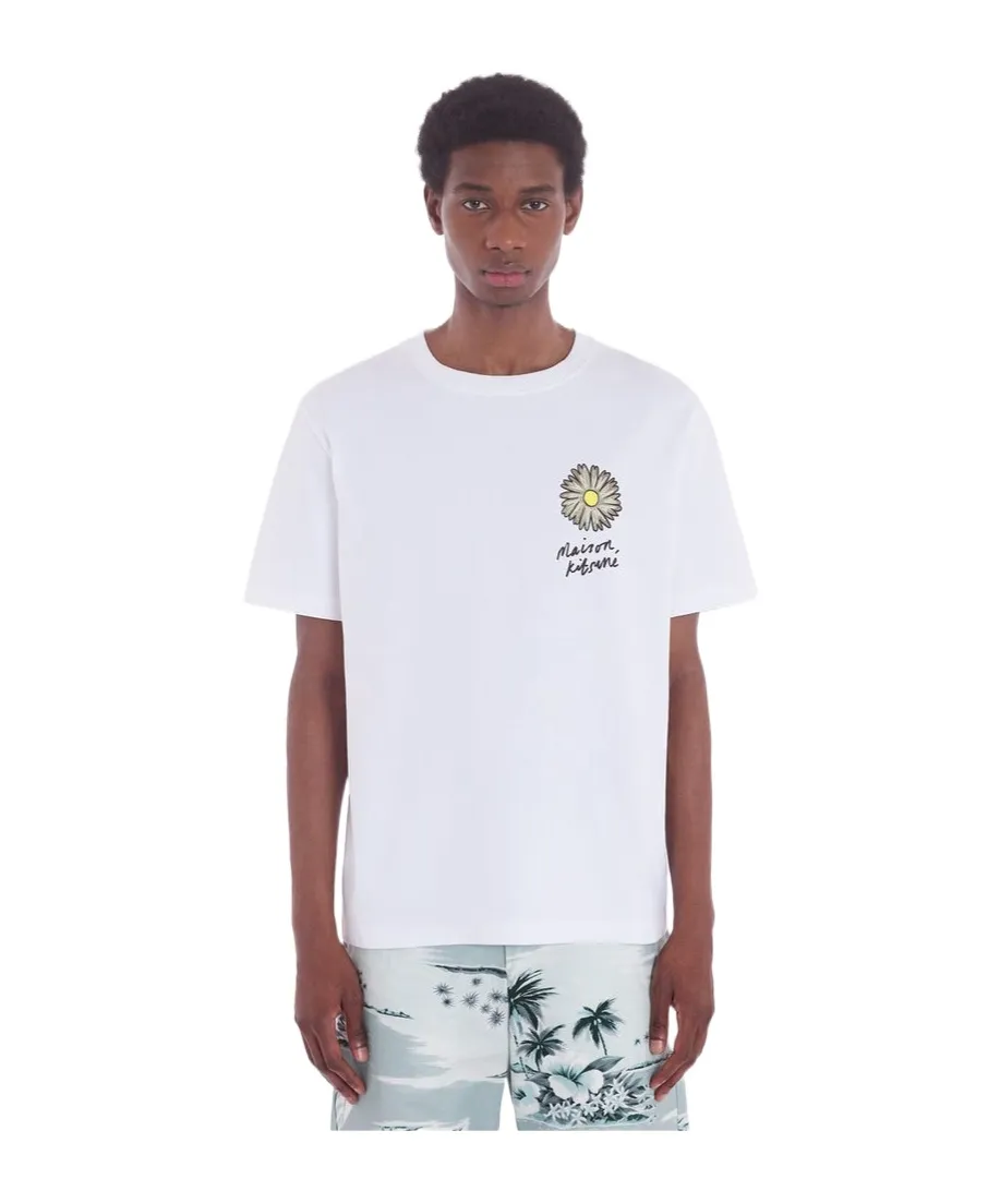 Flower Printed Crewneck T-Shirt