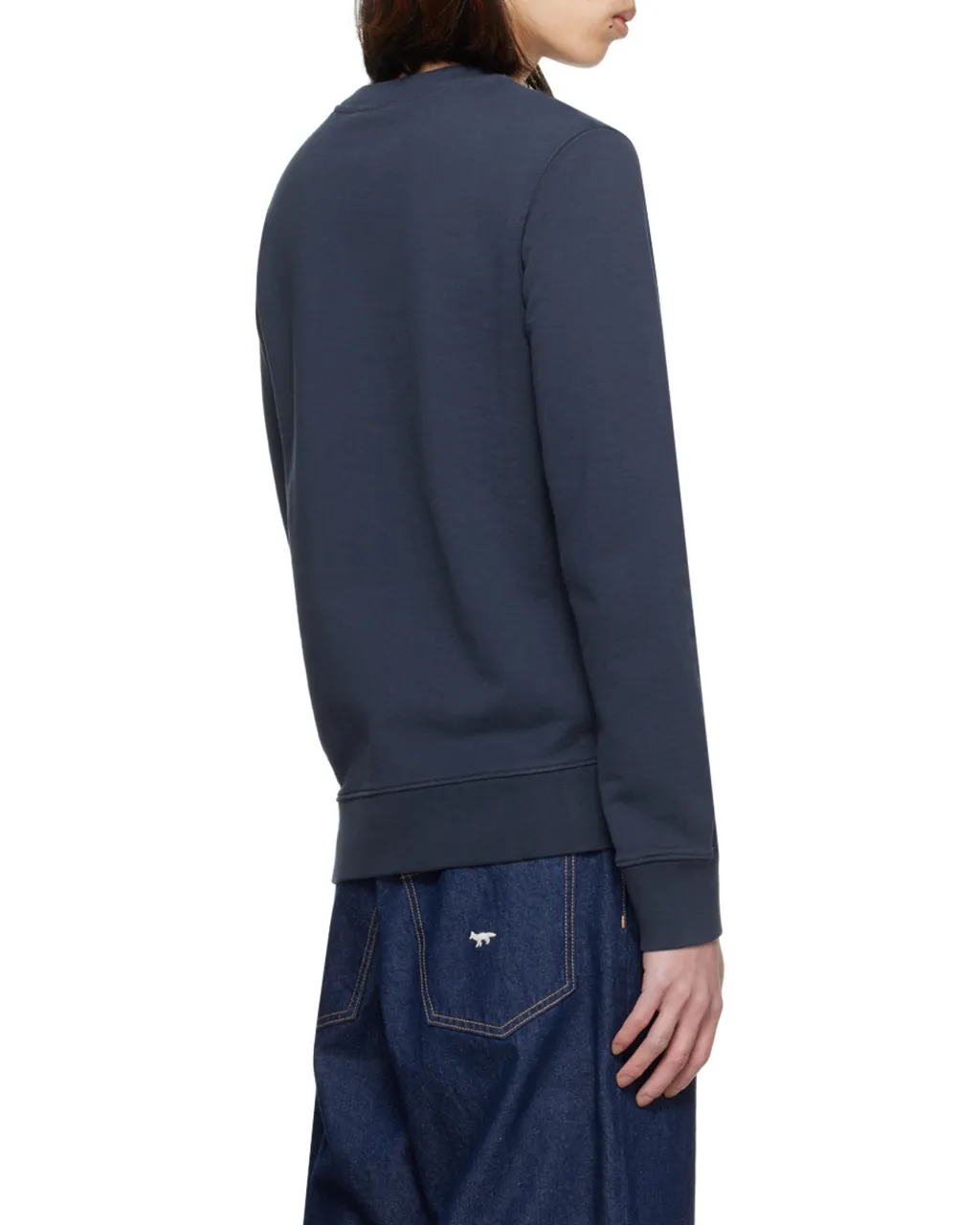 Chillax Fox Patch Crewneck Sweatshirt