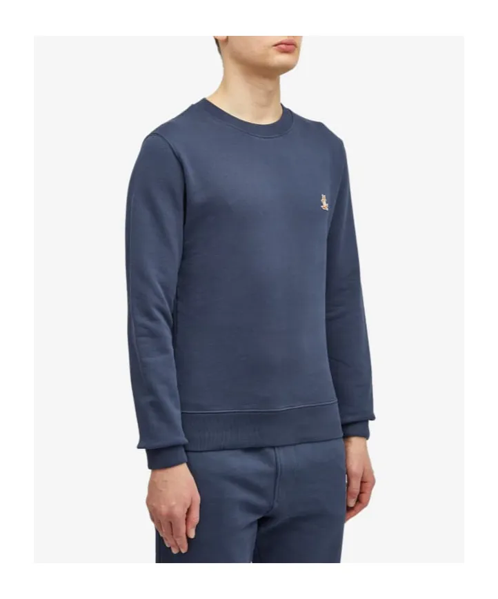 Chillax Fox Patch Crewneck Sweatshirt