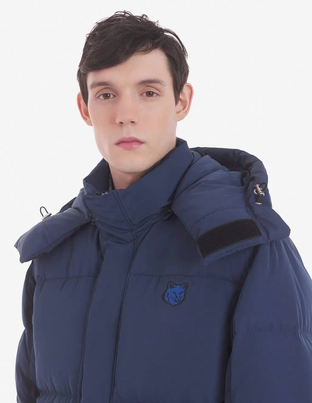 Fox-Appliqué Padded Coat