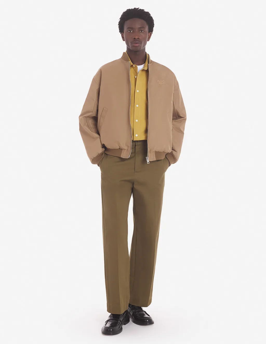Logo Handwritten Embroidered Casual Jacket