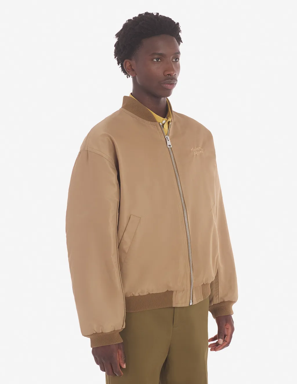 Logo Handwritten Embroidered Casual Jacket