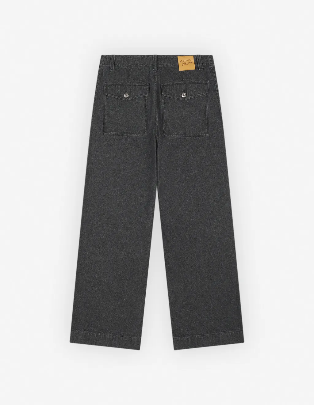 Logo Patch Wide-Leg Jeans