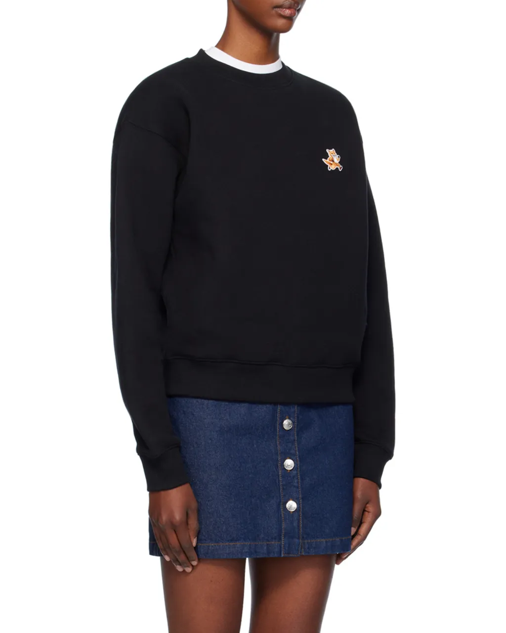 Speedy Fox Patch Crewneck Sweatshirt