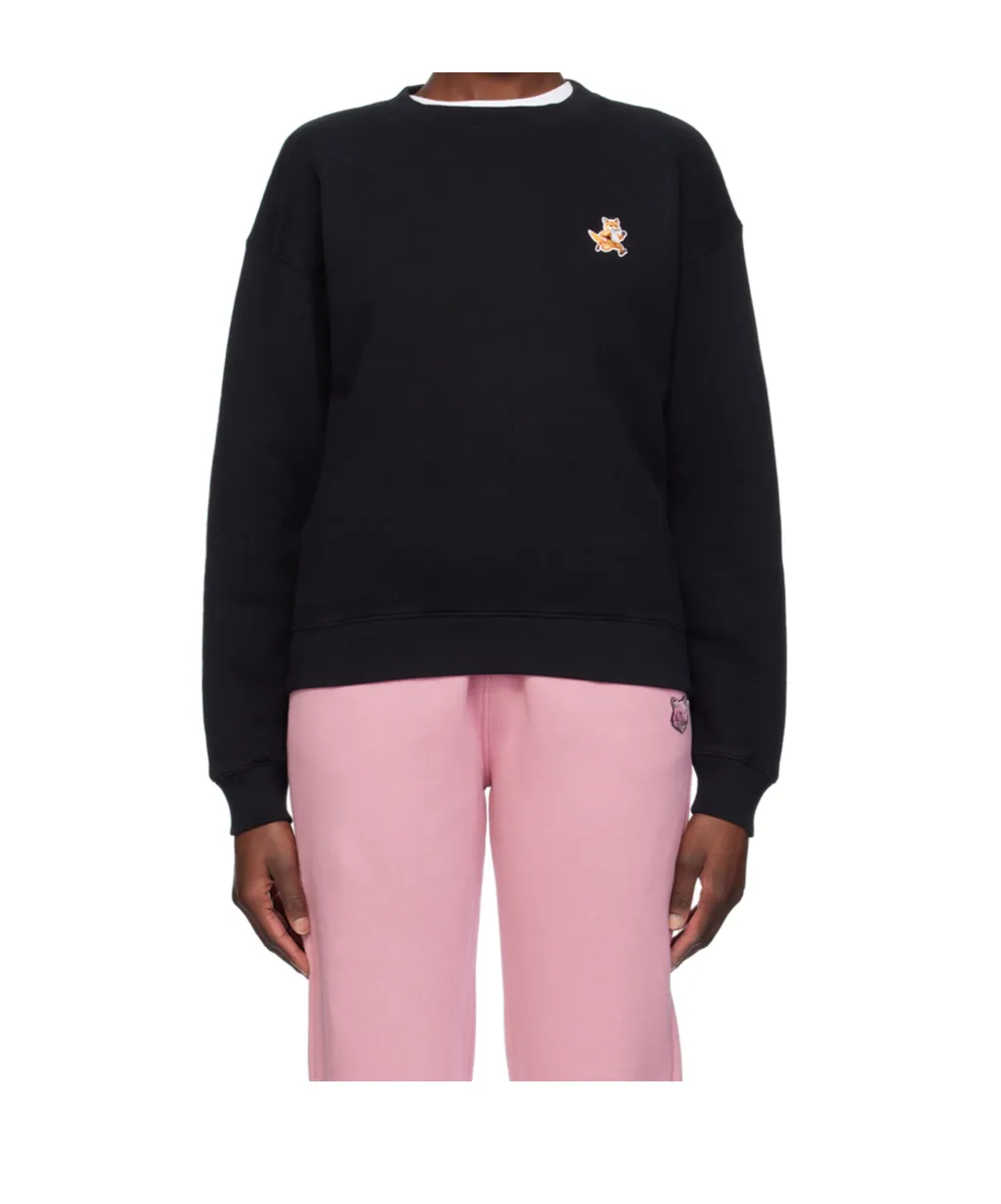 Speedy Fox Patch Crewneck Sweatshirt