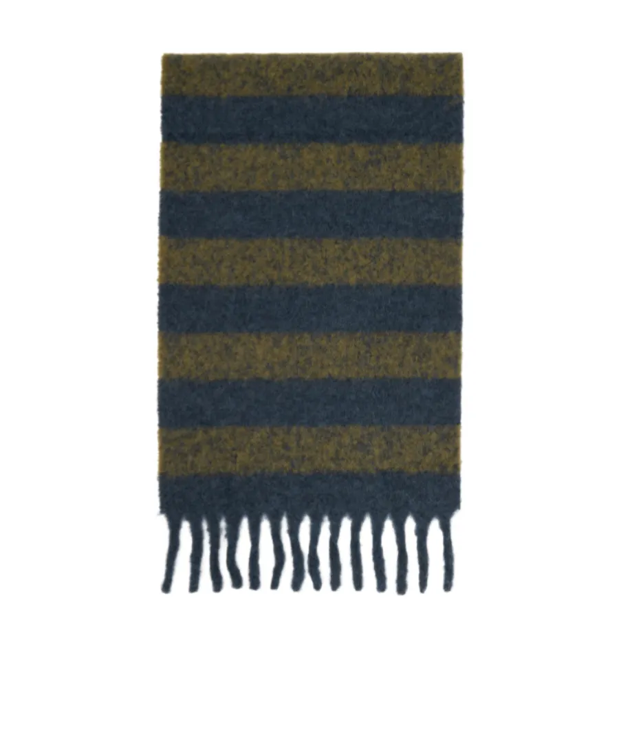Striped Tassel Scarf