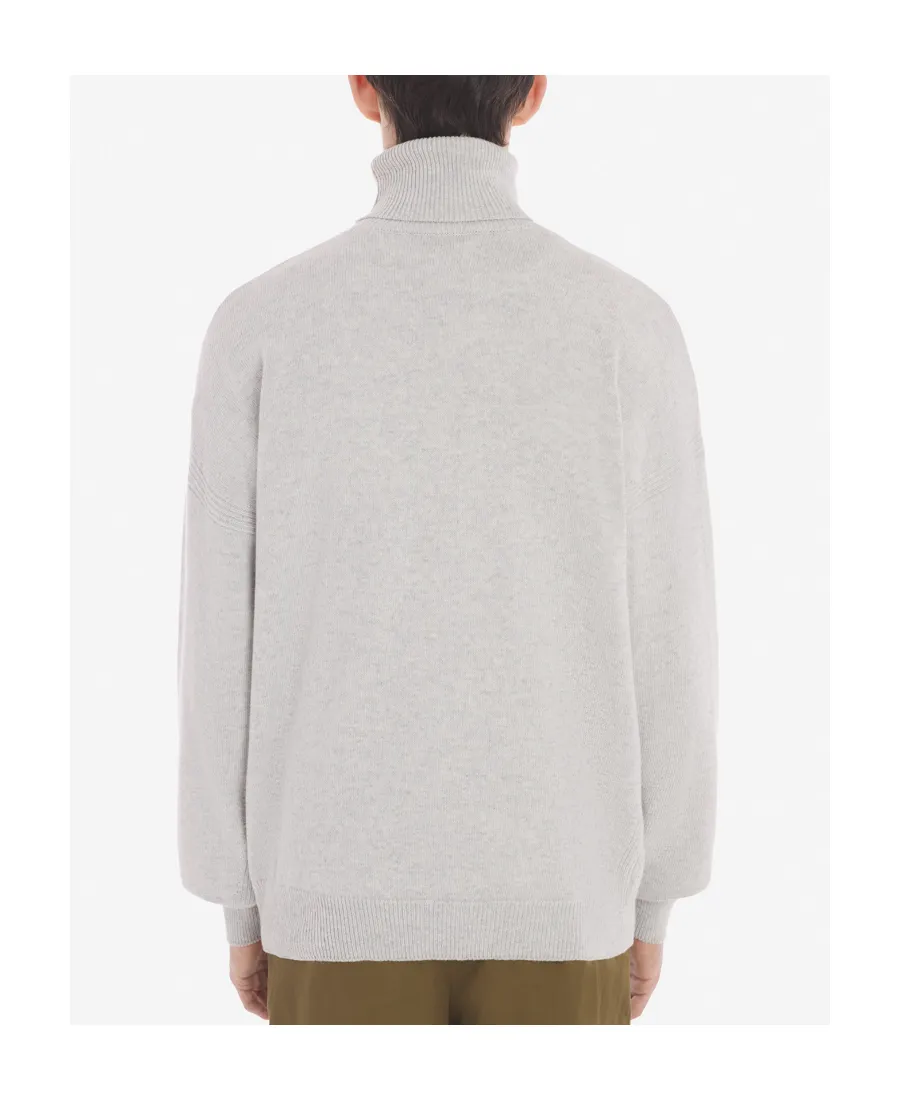 Roll-Neck Fox Head Intarsia-Knit Jumper