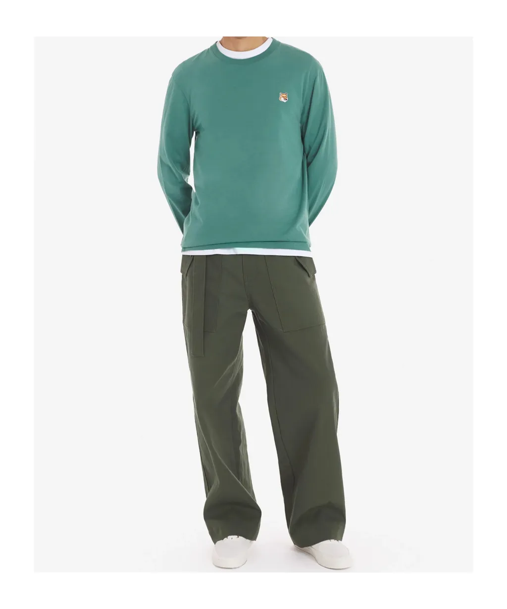 Fox Head Patch Long-Sleeved T-Shirt