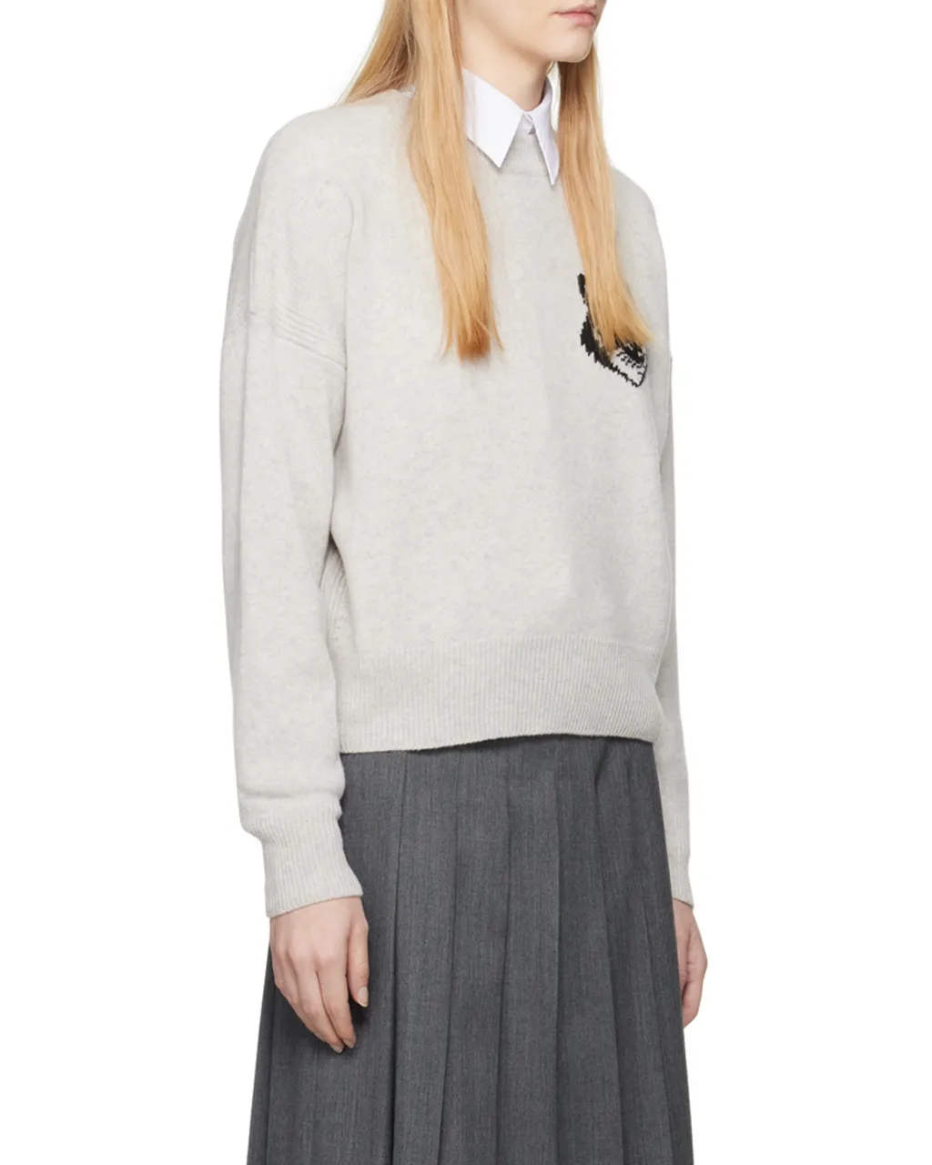 Logo-Intarsia Wool Jumper